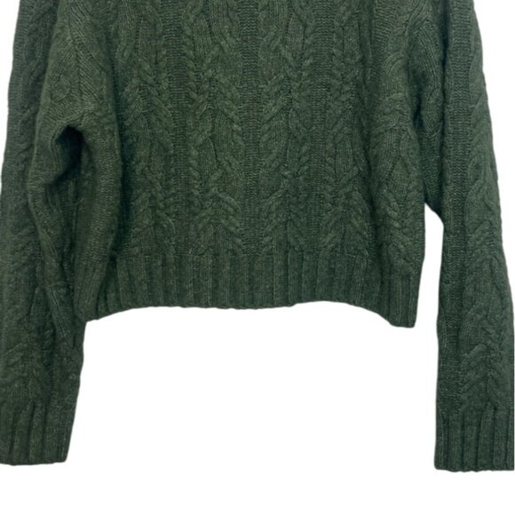 Universal Thread Cable Knit Sweater Womens XS Green Warm Winter Fall - Picture 5 of 7